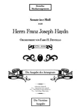 Sonate in e-Moll Fur Orchester Orchestra sheet music cover